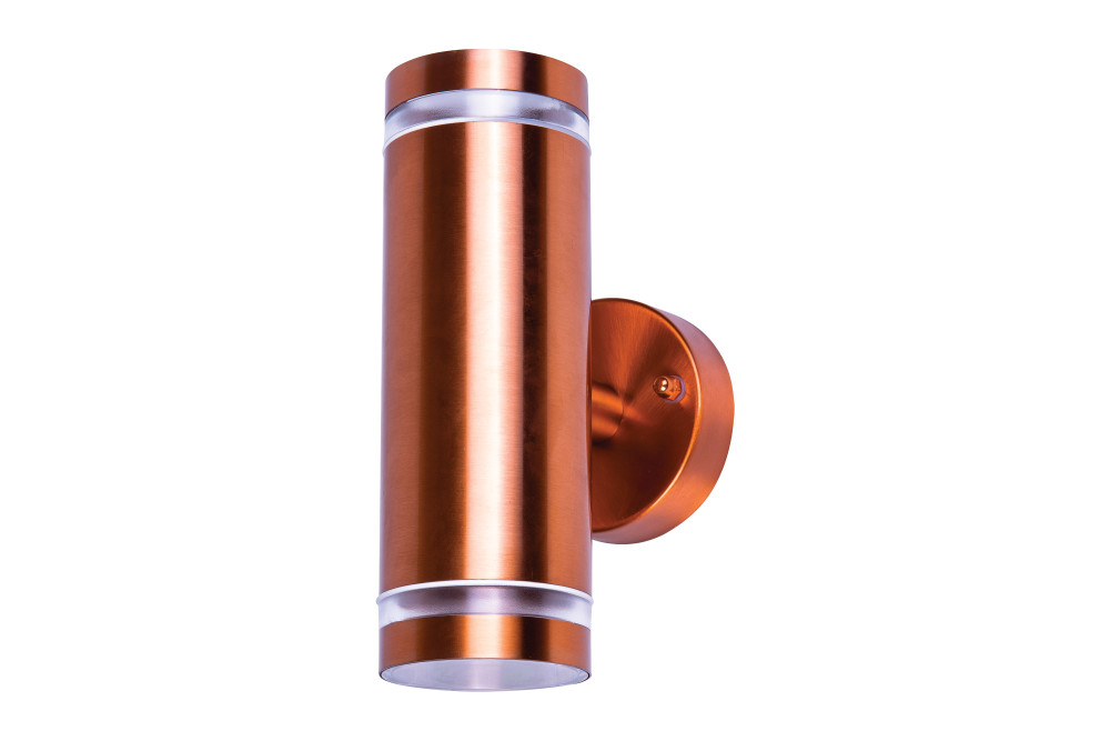 Integral LED Stainless Steel Outdoor Range - Up & Down Light - Colour: Copper